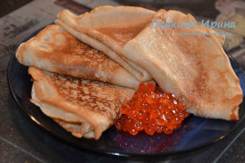 Блинчики с икрой