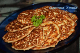 Баклажанные оладушки