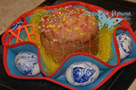 Бездрожжевой ореховый кулич