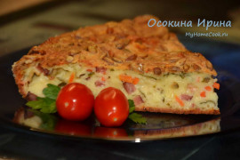 Закусочный заливной пирог