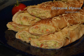 Блинные трубочки к пиву