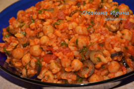 Булгур с нутом в средиземноморском стиле