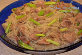 Вермишель с утиными грудками