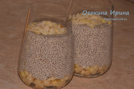 Бананово-арахисовый чиа-пудинг