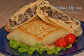 Блинчики с грибами