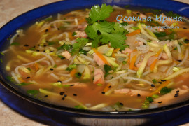 Суп-лапша с паназиатском стиле