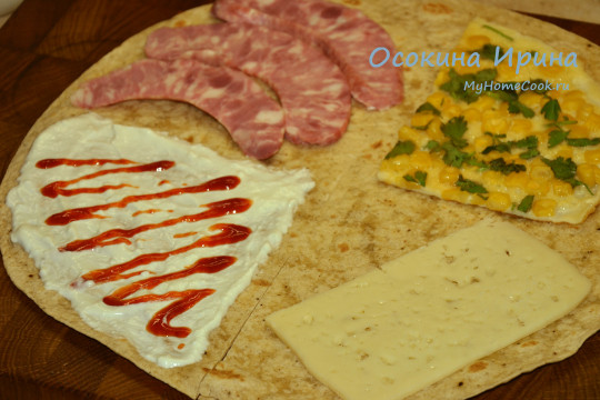 Сэндвичи из лаваша с мексиканским уклоном