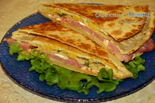 Сэндвичи из лаваша с мексиканским уклоном